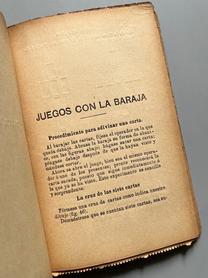 Juegos de manos y de baraja ó El diablo de los salones - Casa Editorial Sopena/ Maucci, ca. 1910