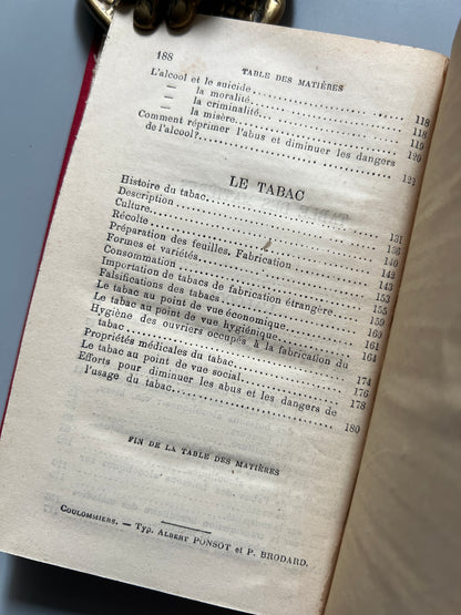 L'alcool et le tabac, A. Riant - Libraire Hachette et Cie, 1876