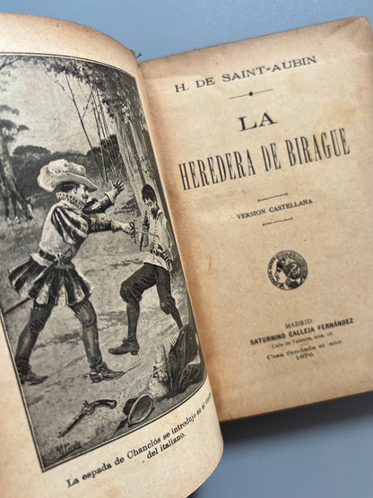 La heredera de Birague, H. de Saint-Aubin - Saturnino Calleja, ca. 1910