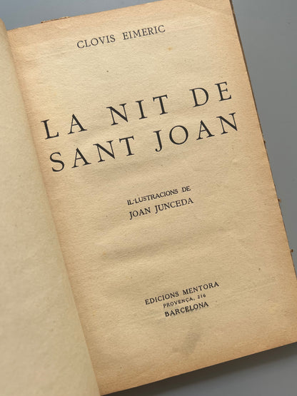 La nit de Sant Joan, Clovis Eimeric - Editorial Mentora, 1930