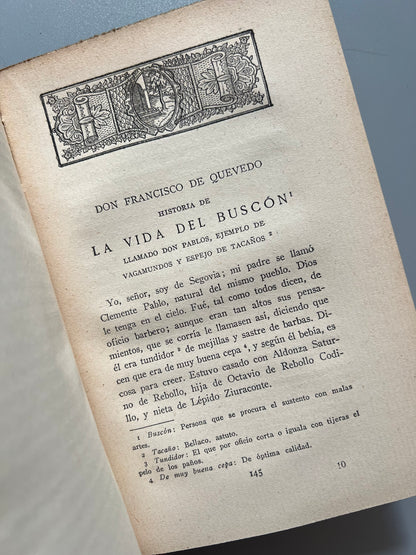 La novela picaresca, Biblioteca Literaria del Estudiante - Madrid, 1935