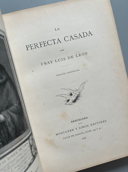 La perfecta casada, Fray Luis de León - Montaner y Simón, 1898