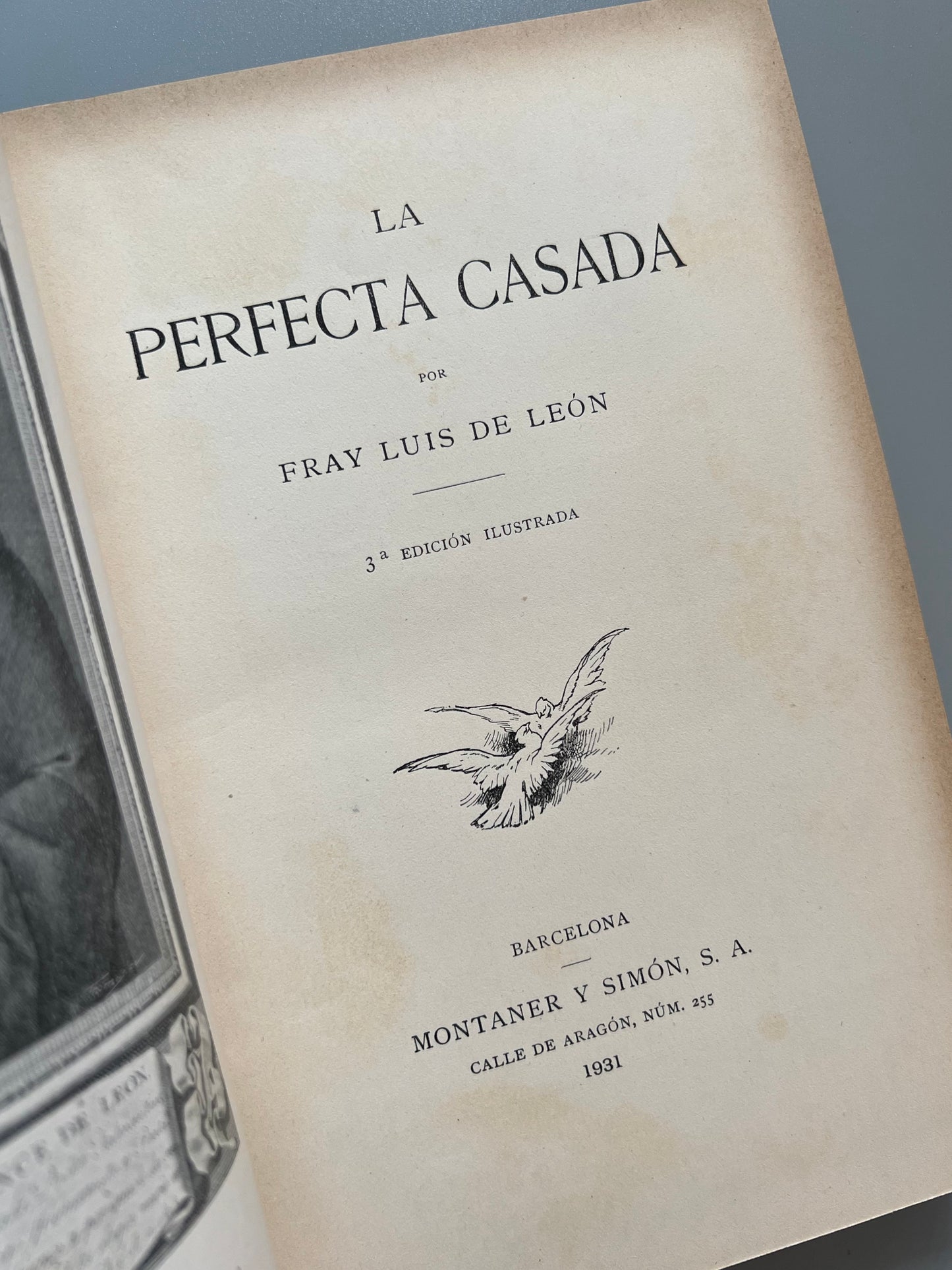 La perfecta casada, Fray Luis de León - Montaner y Simón, 1931