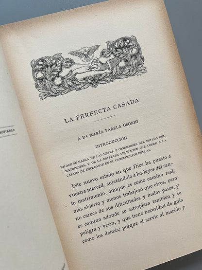 La perfecta casada, Fray Luis de León - Montaner y Simón, 1931