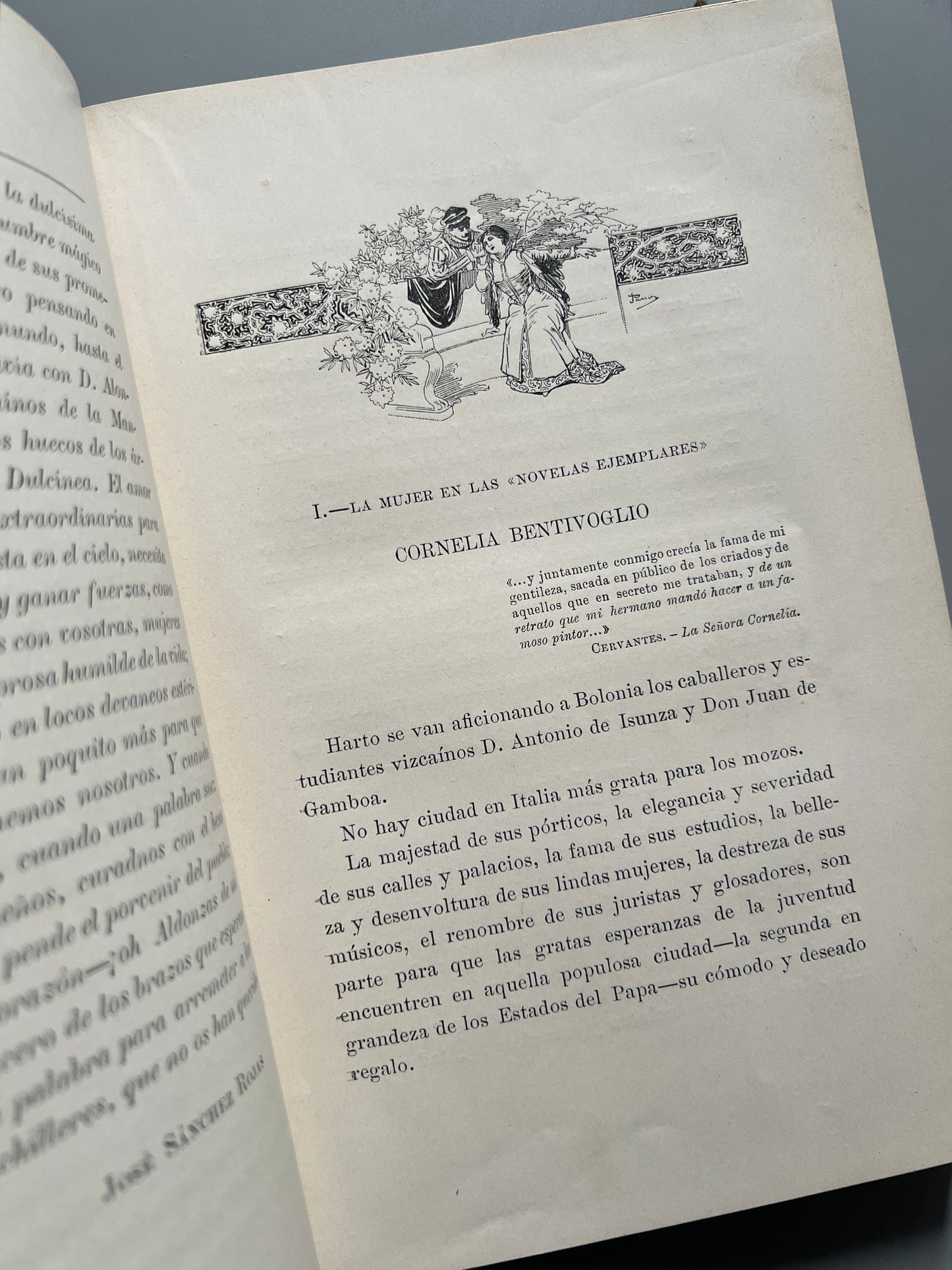 Las mujeres de Cervantes, José Sánchez Rojas - Montaner y Simón, 1916