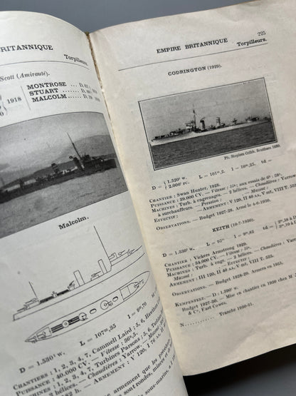 Les flottes de combat 1931, Commandant Balincourt y Vincent-Bréchignac - Sociétè d'Editions, 1931