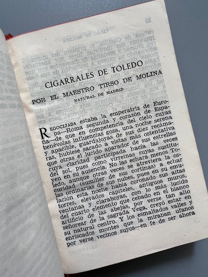 Los cigarrales de Toledo, Tirso de Molina - Colección Crisol nº54, 1954