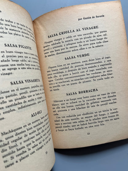 Mil y un platos de carne, Gastón de Savarín - El Maestro Cocinero, ca. 1925