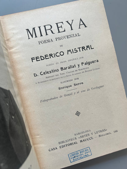 Mireya, Federico Mistral - Casa editorial Maucci, ca. 1900