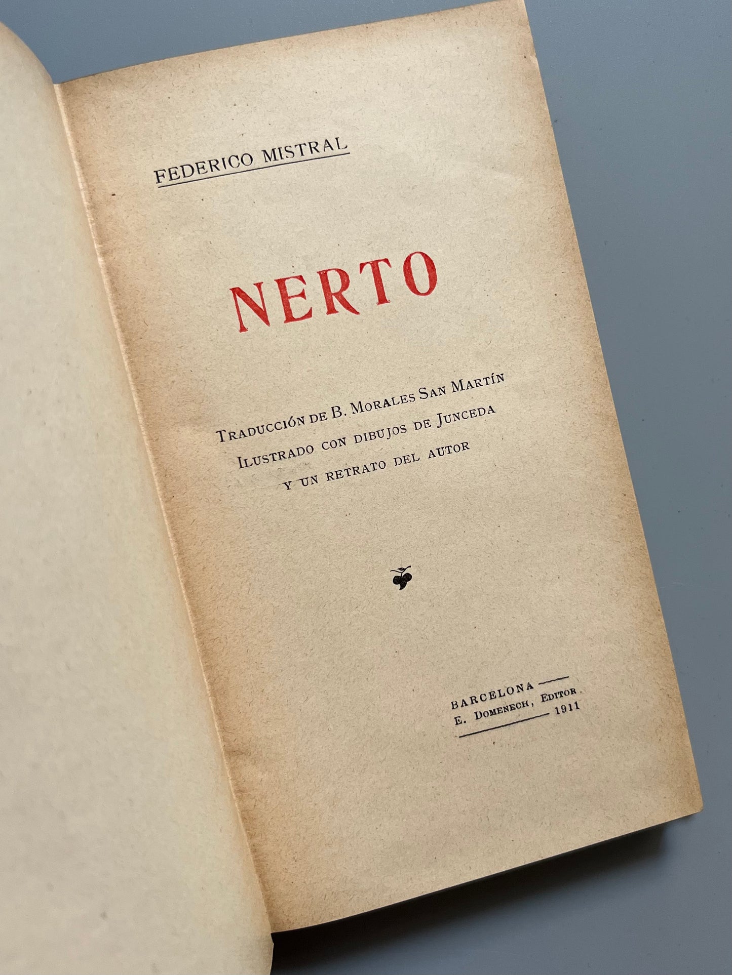 Nerto, Federico Mistral - E. Domenech editor, 1911