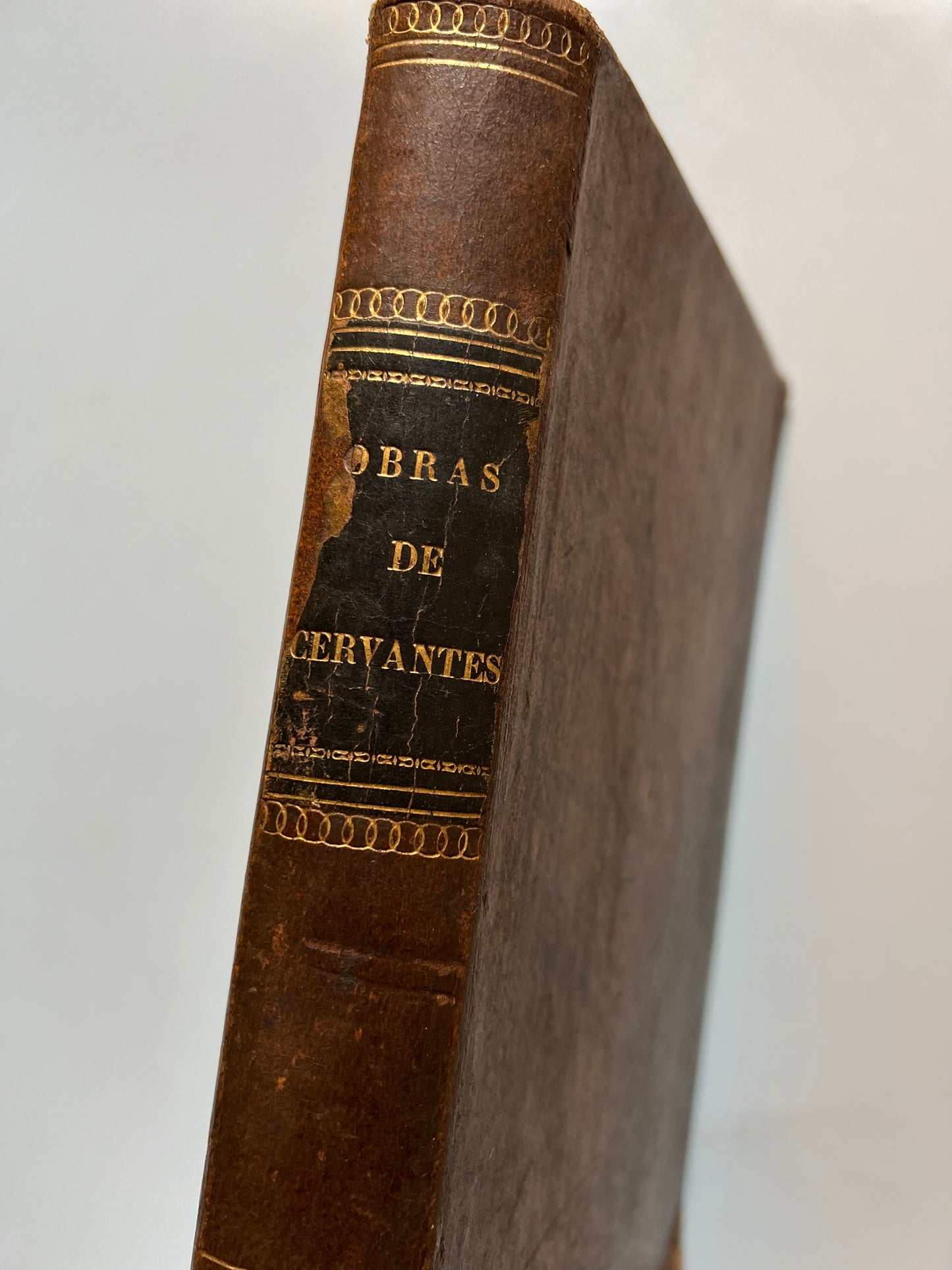 Obras de Cervantes (firmado por el encuadernador) - Gaspar y Roig, 1866