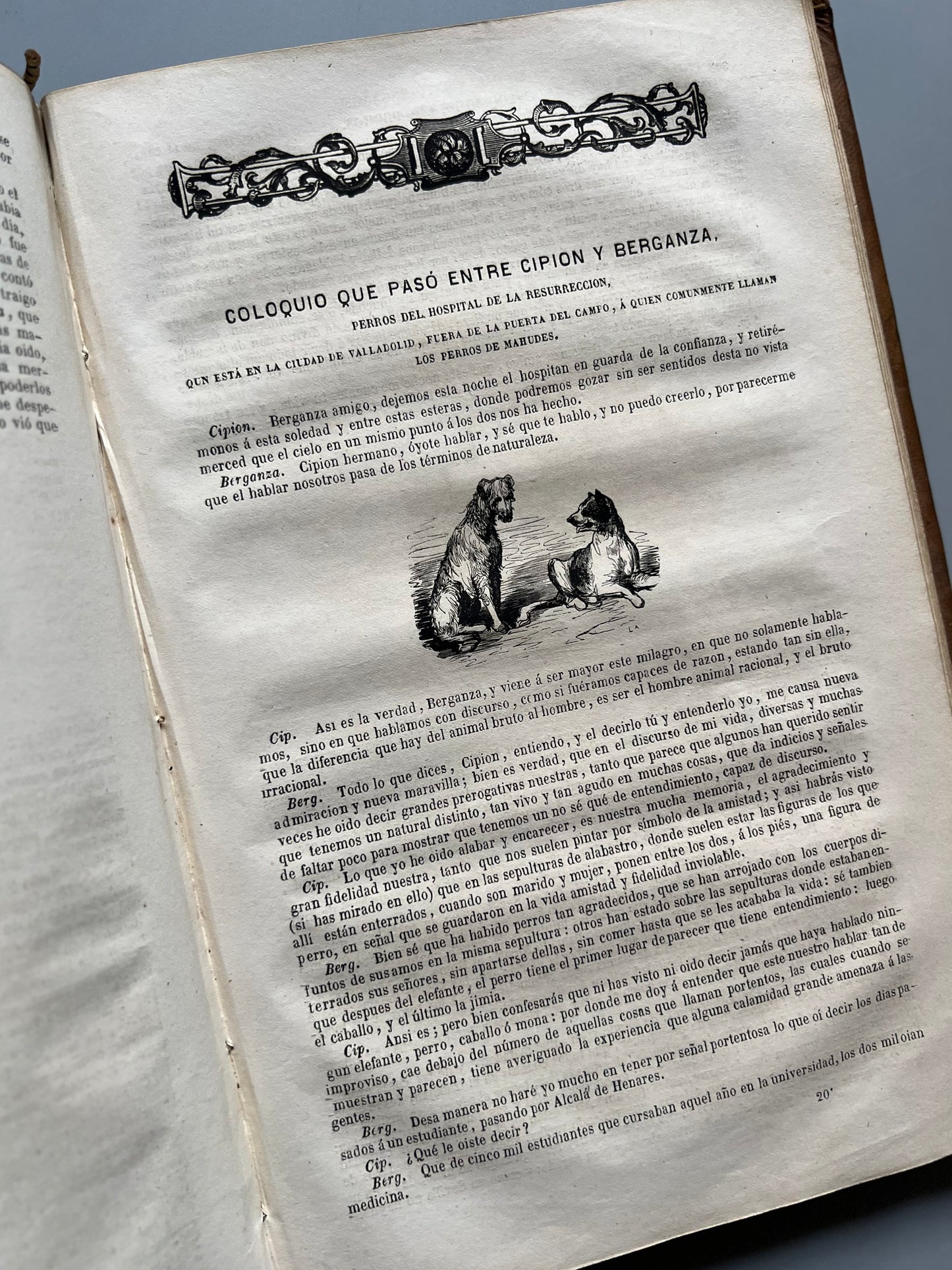 Obras de Cervantes (firmado por el encuadernador) - Gaspar y Roig, 1866