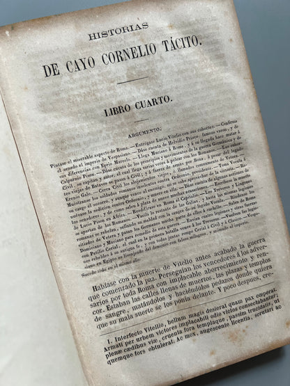 Obras de Cayo Cornelio Tácito - Librería de L. Hachette y Cª, 1867