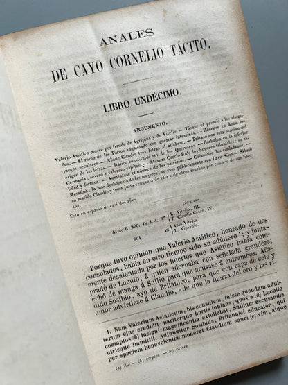Obras de Cayo Cornelio Tácito - Librería de L. Hachette y Cª, 1867