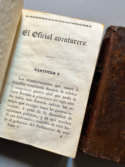 El oficial aventurero, Walter Scott - Biblioteca de Damas, 1833