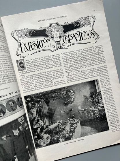 Progreso. Revista comercial, bancaria, científica, literaria de artes é industrias nº7 - Barcelona, 30 diciembre 1906