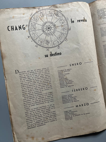 Revista de magia e ilusionismo, mago Chang - Madrid, ca. 1950