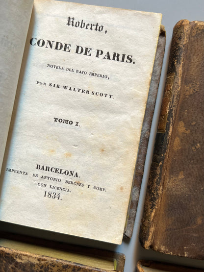 Roberto, Conde de Paris, Walter Scott - Biblioteca de Damas, 1834