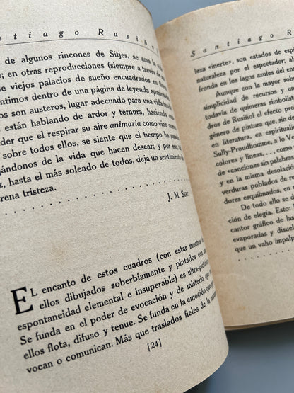 Santiago Rusiñol. Monografías de arte - Biblioteca Estrella, ca. 1920