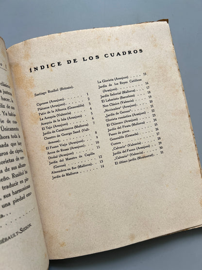 Santiago Rusiñol. Monografías de arte - Biblioteca Estrella, ca. 1920