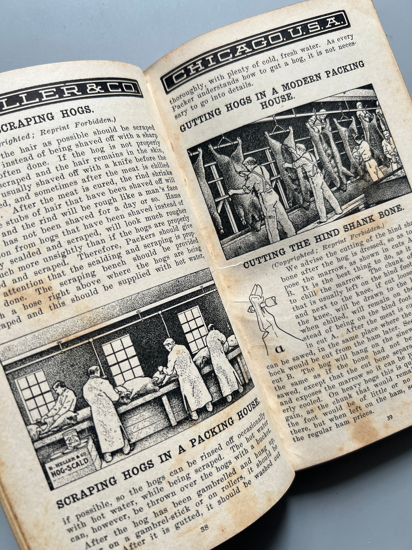 Secrets of meat curing and sausage making - B. Heller & Co, 1928