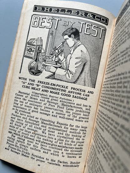 Secrets of meat curing and sausage making - B. Heller & Co, 1928