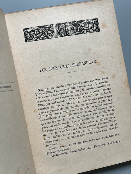 Sucesos extraordinarios. Cuentos para niños, F. Santos Pérez - Saturnino Calleja, 1896