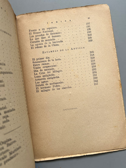 Tierra de sol y de montaña, José Rodríguez Cerna (firmado y dedicado a Miguel Rasch Isla) - Editorial Bauza, ca. 1930