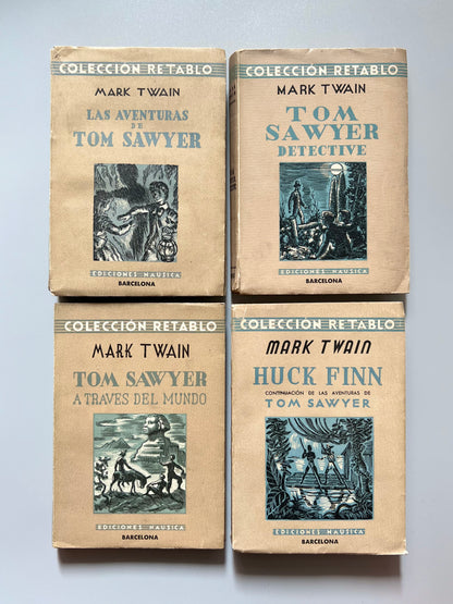 Tom Sawyer, Mark Twain. 4 obras - Ediciones Nausica, 1942-1943