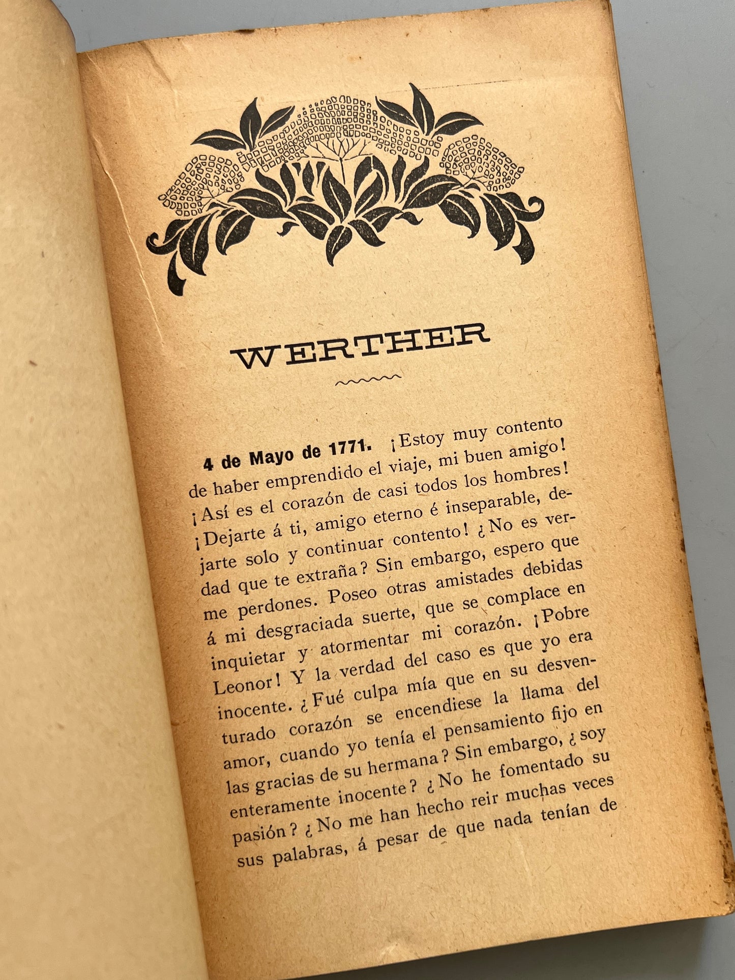 Werther, Goethe - Colección Ambos Mundos, ca. 1910