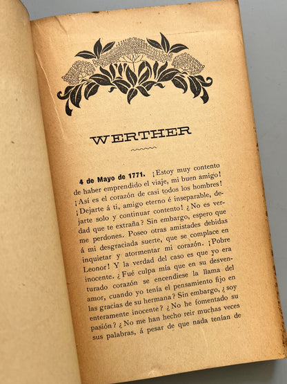 Werther, Goethe - Colección Ambos Mundos, ca. 1910