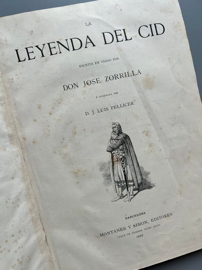 La leyenda del Cid, José Zorrilla - Montaner y Simón, 1882