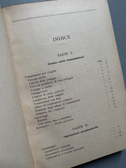 Tessitura meccanica della lana e del cotone, Franzì - Ulrico Hoepli, 1911