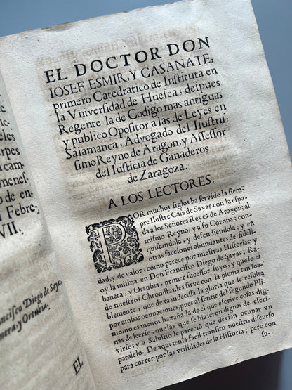 Anales de Aragón desde el año MDXX del nacimiento de nuestro redemptor hasta MDXXV, Diego de Sayas - 1666