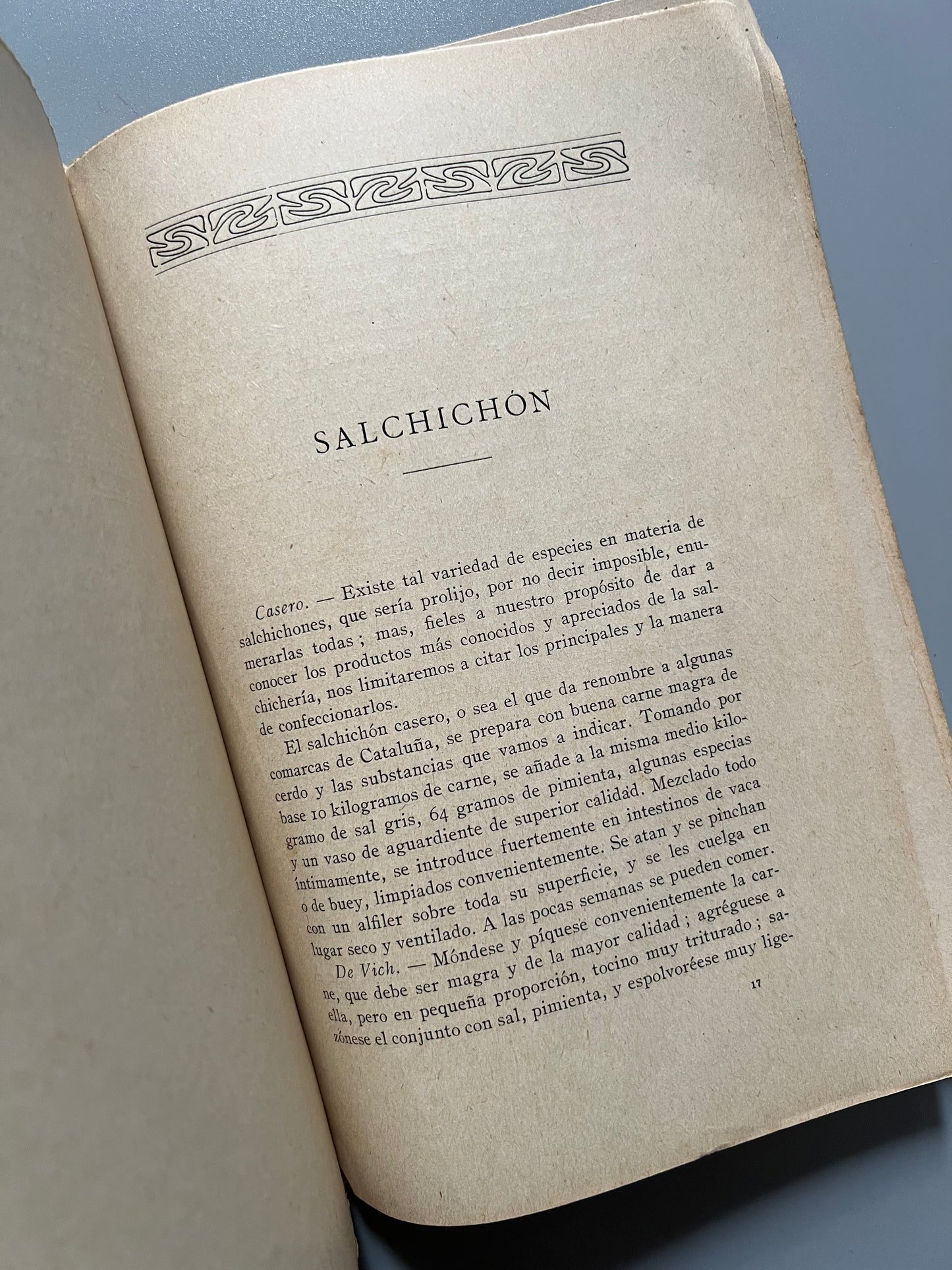 El cerdo, tratado completo de salchichería, Rafael Salavera y Trías - Librería de Francisco Puig, 1924