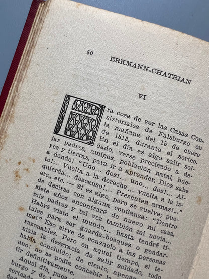 El recluta, Erkmann-Chatrian - E. Domenech editor, ca. 1910