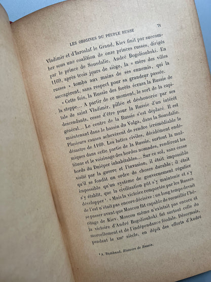 Histoire du peuple russe, Ad. Crémieux - Collection Picard, ca. 1900