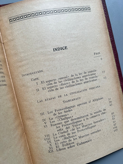 Historia de la civilización peruana, Rómulo Cúneo-Vidal - Casa editorial Maucci, ca. 1915