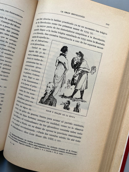 La gran revolución. Historia de la revolución francesa, Pedro Kropotkine - Casa editorial Maucci, ca. 1930