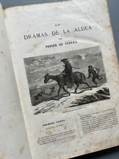 Los dramas de aldea, Vizconde Ponson du Terrail - Administración del Correo de Ultramar, 1870