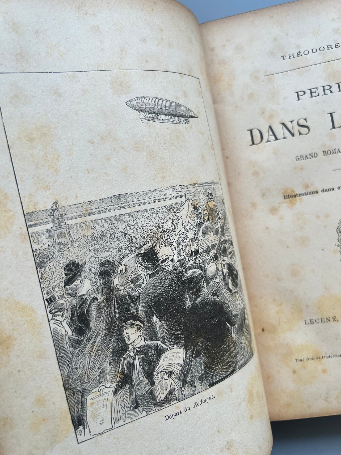 Perdus dans l'espace, Théodore Cahu - Lecéne, Oudin et Cie éditeurs, 1894