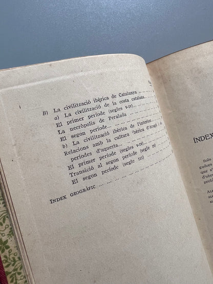 Prehistòria catalana, P. Bosch Gimpera - Editorial Catalana, 1919